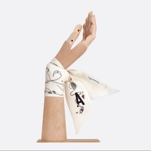 Dior Mitzah ABCDior “A” Off-White Purse Scarf